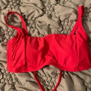 Wild Fable Bright Orange Bikini Top bandeau